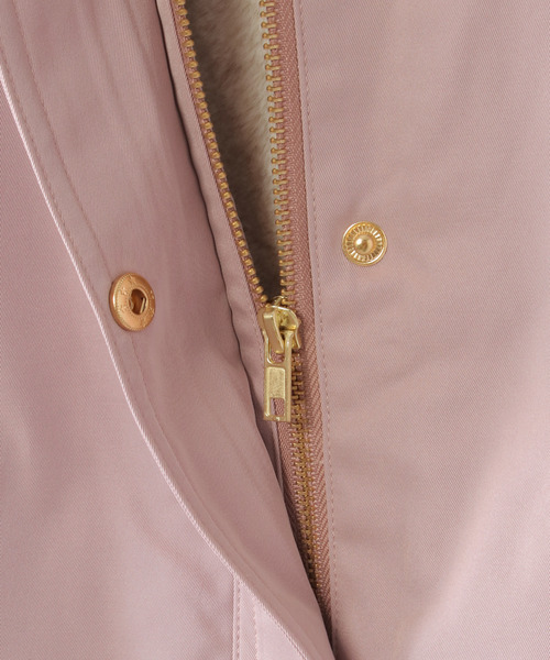 ikka（イッカ）の「【親子コーデ】総裏フェイクファーマンパジャケット（110~160cm）（マウンテンパーカー・キッズ・ローズ/ネイビー・S/M/L/XL/XS）」の19枚目の写真