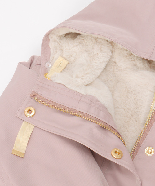 ikka（イッカ）の「【親子コーデ】総裏フェイクファーマンパジャケット（110~160cm）（マウンテンパーカー・キッズ・ローズ/ネイビー・S/M/L/XL/XS）」の22枚目の写真