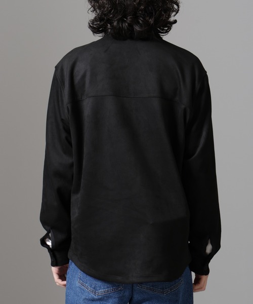 NANO universe（ナノユニバース）の「フェイクスエードシャツ 長袖（シャツ/ブラウス・メンズ・ブラック/モカ/チャコール・L/M/S/XL）」の21枚目の写真