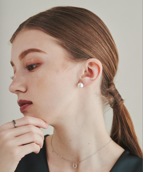 ciite' surgical stainless（シーテサージカルステンレス）の「【 金属アレルギー対応 】 シンプルパールピアス  サージカルステンレス    6mm 8mm 10mm 12mm  (両耳用)（ピアス（両耳用）・レディース・ホワイト・S/M/L/XS）」の6枚目の写真