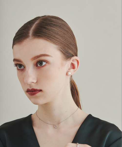 ciite' surgical stainless（シーテサージカルステンレス）の「【 金属アレルギー対応 】 シンプルパールピアス  サージカルステンレス    6mm 8mm 10mm 12mm  (両耳用)（ピアス（両耳用）・レディース・ホワイト・S/M/L/XS）」の2枚目の写真