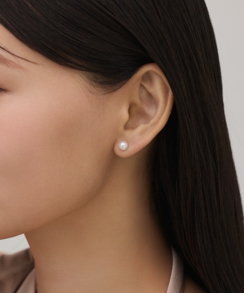 ciite' surgical stainless（シーテサージカルステンレス）の「【 金属アレルギー対応 】 シンプルパールピアス  サージカルステンレス    6mm 8mm 10mm 12mm  (両耳用)（ピアス（両耳用）・レディース・ホワイト・S/M/L/XS）」の21枚目の写真