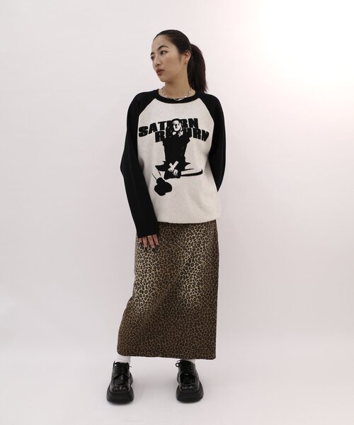 WHO'S WHO gallery（フーズフーギャラリー）の「シャーロットラグランニット（ニット/セーター・レディース・ブラック/チャコールグレー・FREE）」の9枚目の写真