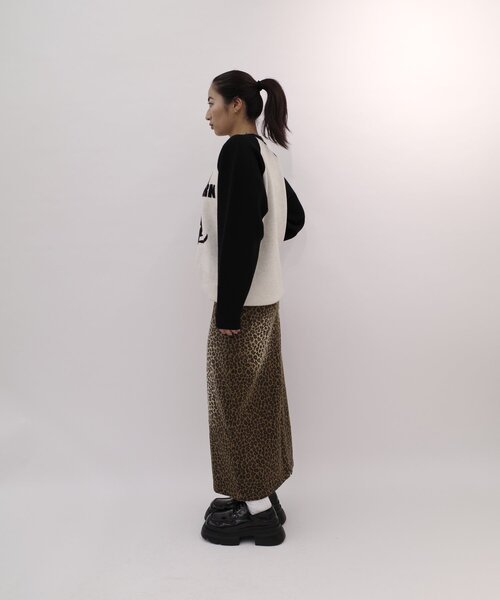 WHO'S WHO gallery（フーズフーギャラリー）の「シャーロットラグランニット（ニット/セーター・レディース・ブラック/チャコールグレー・FREE）」の10枚目の写真