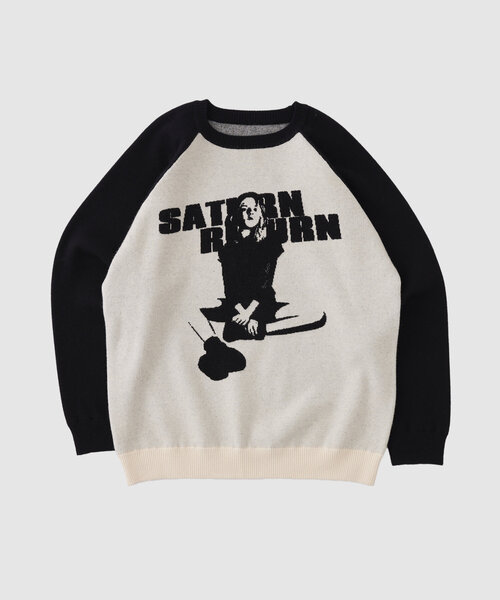 WHO'S WHO gallery（フーズフーギャラリー）の「シャーロットラグランニット（ニット/セーター・レディース・ブラック/チャコールグレー・FREE）」の15枚目の写真