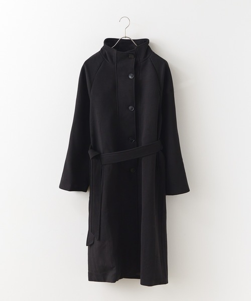 Basic stand collar long coat / スタンドカラー ベーシックロングコート（ステンカラーコート）｜AO2（アオズ）