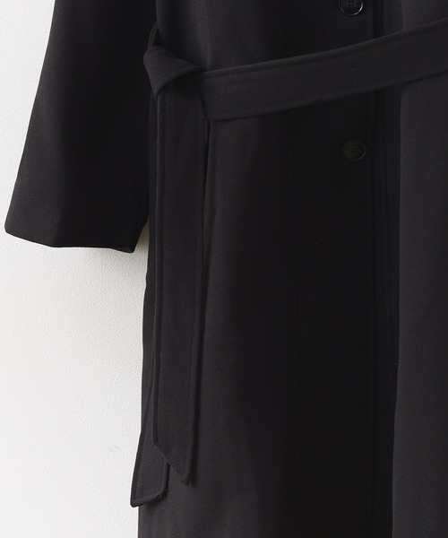 Basic stand collar long coat / スタンドカラー ベーシックロングコート（ステンカラーコート）｜AO2（アオズ）