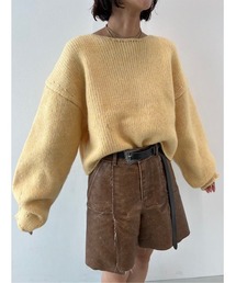 BLACK BY MOUSSY | cocoon sleeve knit tops(コクーンスリーブニットトップス)(ニット/セーター)