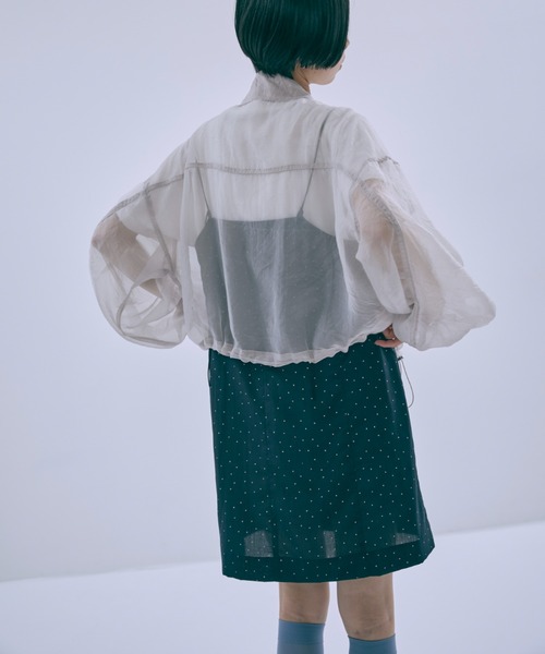 セール】Double Zip Sheer Blouson（ブルゾン）｜EN NEUME