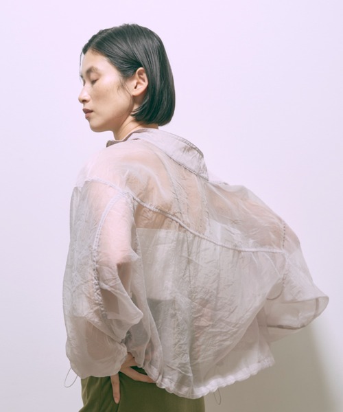 Double Zip Sheer Blouson（ブルゾン）｜EN NEUME（エンノイム）の 