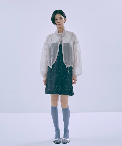 エンノイム　EN NEUME　ブルゾン　アウター セール】Double Zip Sheer Blouson（ブルゾン）｜EN NEUME