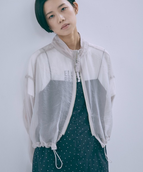 Double Zip Sheer Blouson（ブルゾン）｜EN NEUME（エンノイム）の 