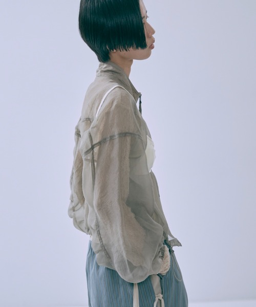 Double Zip Sheer Blouson（ブルゾン）｜EN NEUME（エンノイム）の 