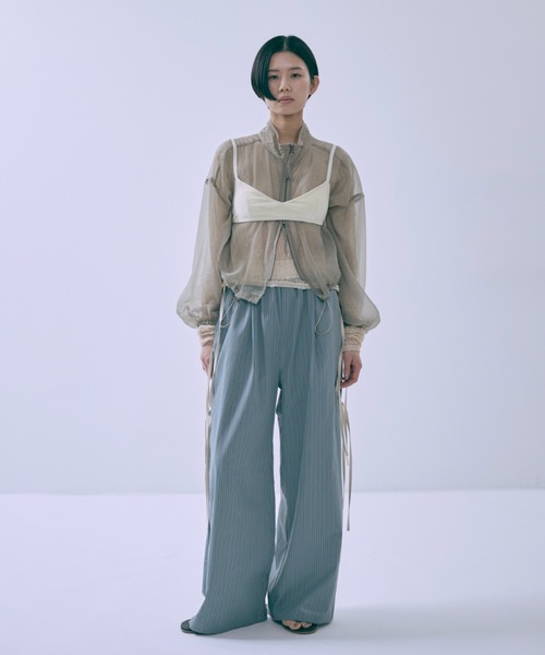 エンノイム　EN NEUME　ブルゾン　アウター セール】Double Zip Sheer Blouson（ブルゾン）｜EN NEUME