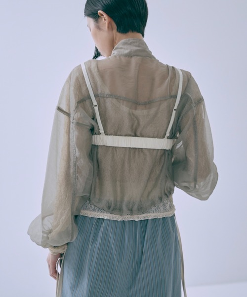 Double Zip Sheer Blouson（ブルゾン）｜EN NEUME（エンノイム）の 