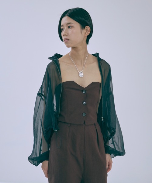 セール】Double Zip Sheer Blouson（ブルゾン）｜EN NEUME