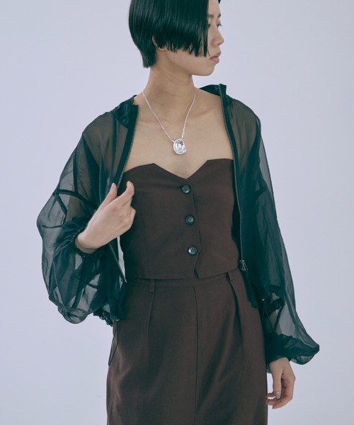 セール】Double Zip Sheer Blouson（ブルゾン）｜EN NEUME