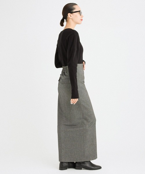 BABYLONE（バビロン）の「サーマルフォルムプルオーバー（Tシャツ/カットソー・レディース・ブラック/ライトグレー・フリー）」の9枚目の写真