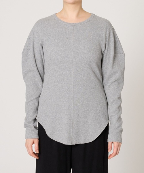 BABYLONE（バビロン）の「サーマルフォルムプルオーバー（Tシャツ/カットソー・レディース・ブラック/ライトグレー・フリー）」の11枚目の写真