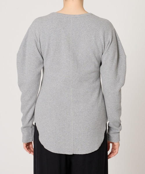 BABYLONE（バビロン）の「サーマルフォルムプルオーバー（Tシャツ/カットソー・レディース・ブラック/ライトグレー・フリー）」の13枚目の写真