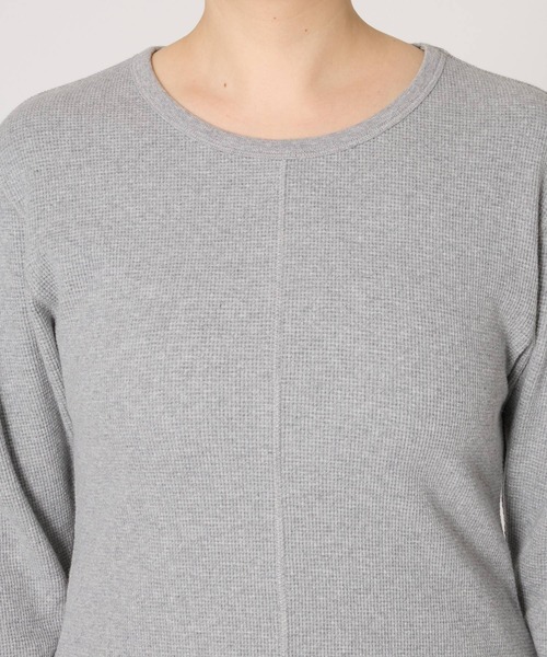 BABYLONE（バビロン）の「サーマルフォルムプルオーバー（Tシャツ/カットソー・レディース・ブラック/ライトグレー・フリー）」の15枚目の写真