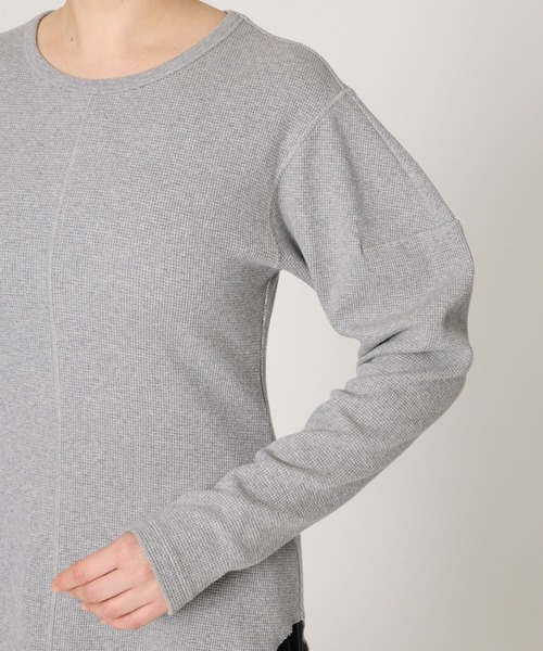 BABYLONE（バビロン）の「サーマルフォルムプルオーバー（Tシャツ/カットソー・レディース・ブラック/ライトグレー・フリー）」の16枚目の写真