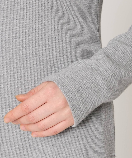 BABYLONE（バビロン）の「サーマルフォルムプルオーバー（Tシャツ/カットソー・レディース・ブラック/ライトグレー・フリー）」の17枚目の写真