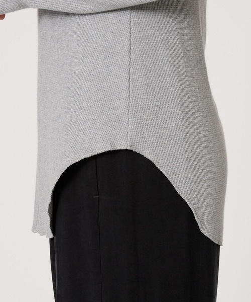 BABYLONE（バビロン）の「サーマルフォルムプルオーバー（Tシャツ/カットソー・レディース・ブラック/ライトグレー・フリー）」の18枚目の写真