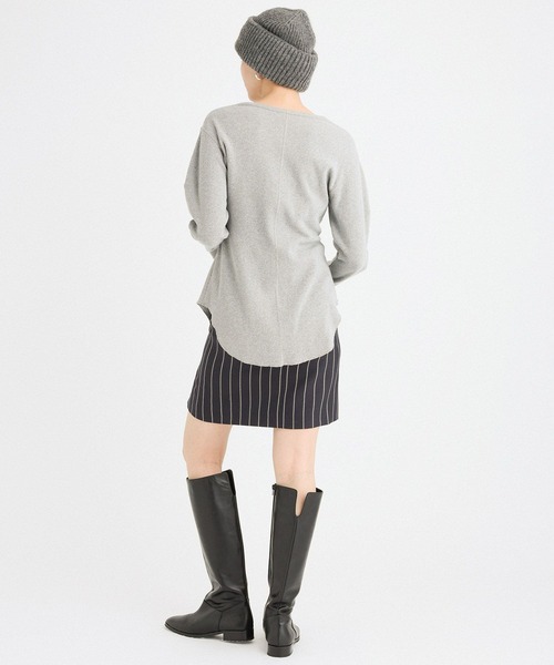 BABYLONE（バビロン）の「サーマルフォルムプルオーバー（Tシャツ/カットソー・レディース・ブラック/ライトグレー・フリー）」の4枚目の写真