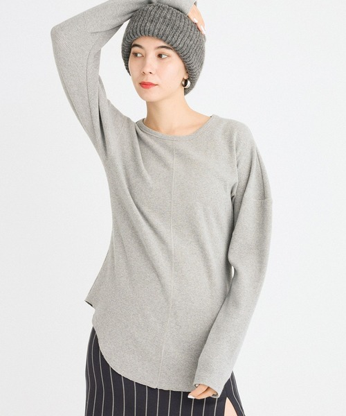 BABYLONE（バビロン）の「サーマルフォルムプルオーバー（Tシャツ/カットソー・レディース・ブラック/ライトグレー・フリー）」の22枚目の写真