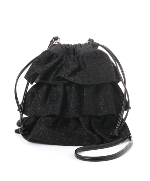 LAKOLE（ラコレ）の「ラメフリル巾着ショルダーバッグ / 151229（ショルダーバッグ・レディース・シルバー/ブラック/ブラウン・FREE）」の14枚目の写真