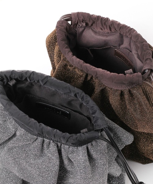 LAKOLE（ラコレ）の「ラメフリル巾着ショルダーバッグ / 151229（ショルダーバッグ・レディース・シルバー/ブラック/ブラウン・FREE）」の12枚目の写真