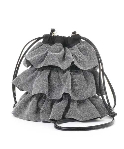 LAKOLE（ラコレ）の「ラメフリル巾着ショルダーバッグ / 151229（ショルダーバッグ・レディース・シルバー/ブラック/ブラウン・FREE）」の21枚目の写真