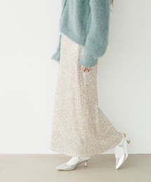 BAYFLOW | [トレンドライクなスパンコール刺繍]スパンコールスカート(スカート)