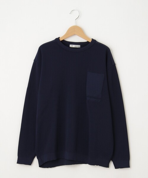 &Bridge(アンドブリッジ)の「charee braver(チャーリーブレイバー) リブプルオーバー(Tシャツ/カットソー・メンズ・グリーン/ブラック/ブルー系その他/グレー・02/04/03)」の4枚目の写真