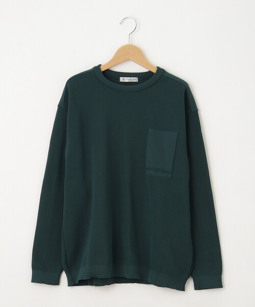 &Bridge(アンドブリッジ)の「charee braver(チャーリーブレイバー) リブプルオーバー(Tシャツ/カットソー・メンズ・グリーン/ブラック/ブルー系その他/グレー・02/04/03)」の1枚目の写真