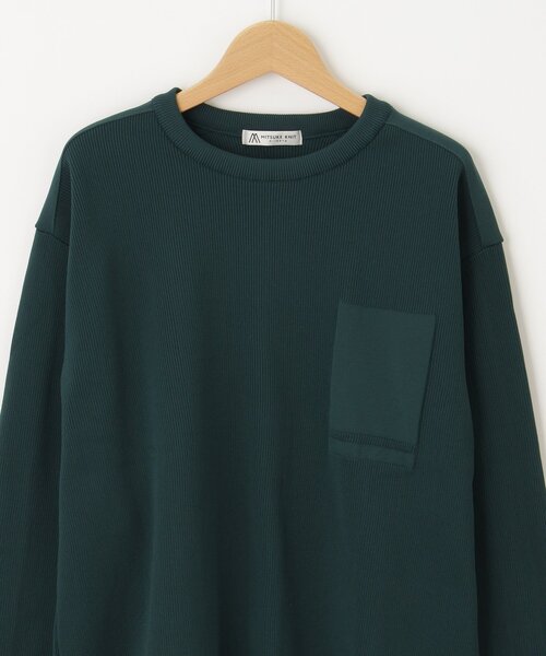 &Bridge(アンドブリッジ)の「charee braver(チャーリーブレイバー) リブプルオーバー(Tシャツ/カットソー・メンズ・グリーン/ブラック/ブルー系その他/グレー・02/04/03)」の5枚目の写真