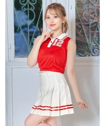DAZZY（デイジー）の「ハロウィン コスプレ アイドル風 チアガール コスチューム 3点セット（コスチューム/パーティーグッズ）」