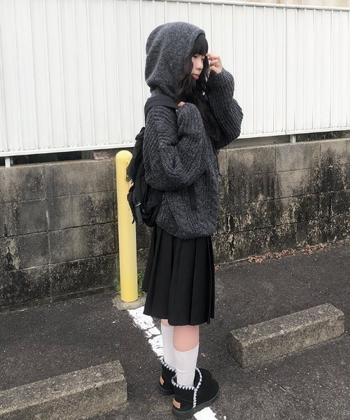 ミディボックスプリーツスカート（スカート）｜anyonemore