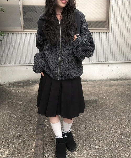 セール】ミディボックスプリーツスカート（スカート）｜anyonemore