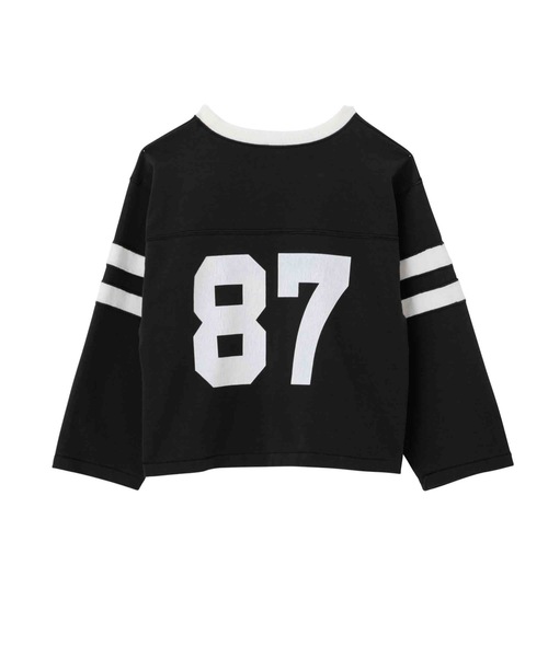SEA(シー)の「VINTAGE 87フットボールTEE(Tシャツ/カットソー・レディース・チャコールグレー/ブルー/バーガンディー・0/2)」の6枚目の写真