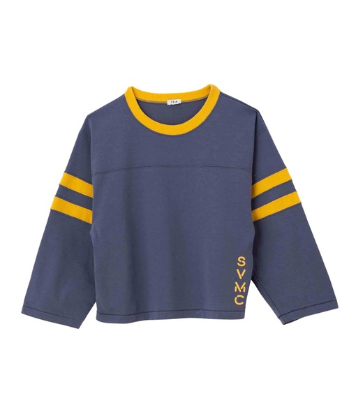 SEA(シー)の「VINTAGE 87フットボールTEE(Tシャツ/カットソー・レディース・チャコールグレー/ブルー/バーガンディー・0/2)」の7枚目の写真