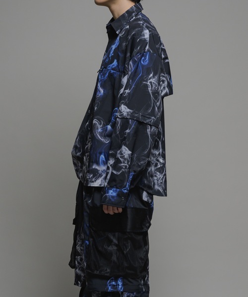 CASPER JOHN(キャスパージョン)の「Bubble tech detachable shirts/バブルテックデタッチャブルシャツ(シャツ/ブラウス・メンズ・ライトグレー/ブラック系/ブラック・LARGE/MEDIUM/SMALL/X-SMALL)」の17枚目の写真