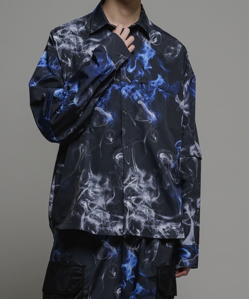 CASPER JOHN(キャスパージョン)の「Bubble tech detachable shirts/バブルテックデタッチャブルシャツ(シャツ/ブラウス・メンズ・ライトグレー/ブラック系/ブラック・LARGE/MEDIUM/SMALL/X-SMALL)」の15枚目の写真