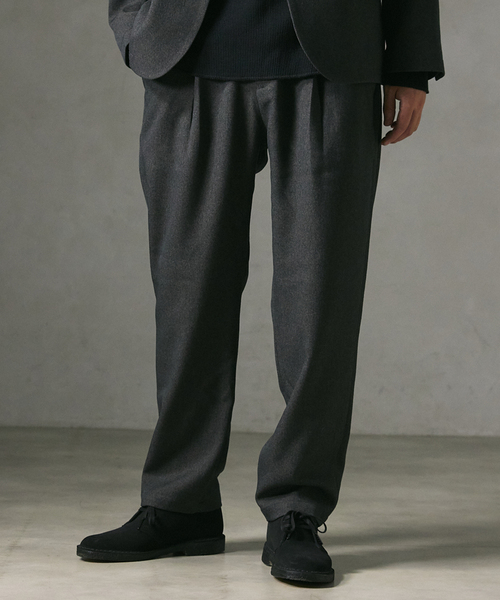 JOURNAL STANDARD relume(ジャーナルスタンダード レリューム)の「TECH WOOLISH ウォッシャブル イージースラックス(スラックス・メンズ・ブラウン/ベージュ/チャコールグレー/ブラック・SMALL/MEDIUM/LARGE)」の2枚目の写真