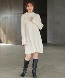 ASTORIA ODIER | ミルドライクワイドリブニットワンピース(ワンピース)