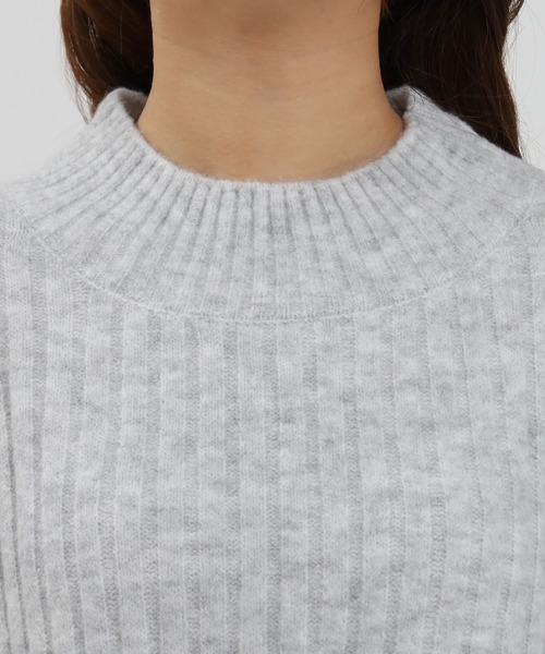 ASTORIA ODIER（アストリアオディール）の「ミルドライクワイドリブニットワンピース（ワンピース・レディース・モカ/ホワイト/ライトグレー・MEDIUM）」の22枚目の写真