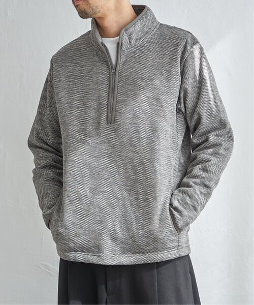 ikka(イッカ)の「ウールライクニットハーフジッププルオーバー(スウェット・メンズ・チャコールグレー/グレー/オリーブ/ネイビー・M/XL/L/S)」の11枚目の写真