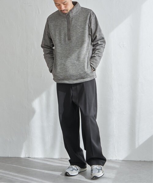 ikka(イッカ)の「ウールライクニットハーフジッププルオーバー(スウェット・メンズ・チャコールグレー/グレー/オリーブ/ネイビー・M/XL/L/S)」の12枚目の写真