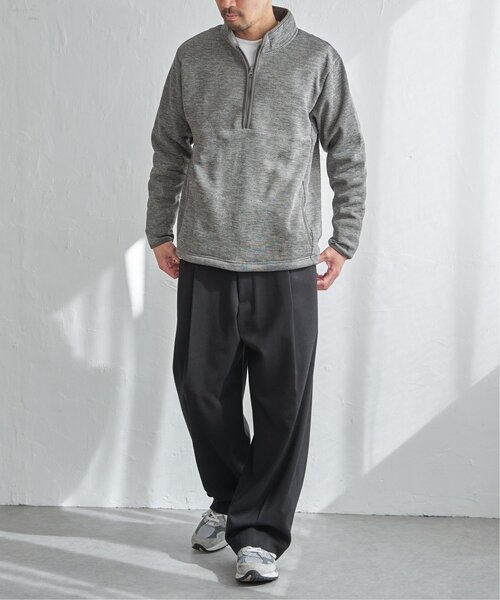ikka(イッカ)の「ウールライクニットハーフジッププルオーバー(スウェット・メンズ・チャコールグレー/グレー/オリーブ/ネイビー・M/XL/L/S)」の14枚目の写真